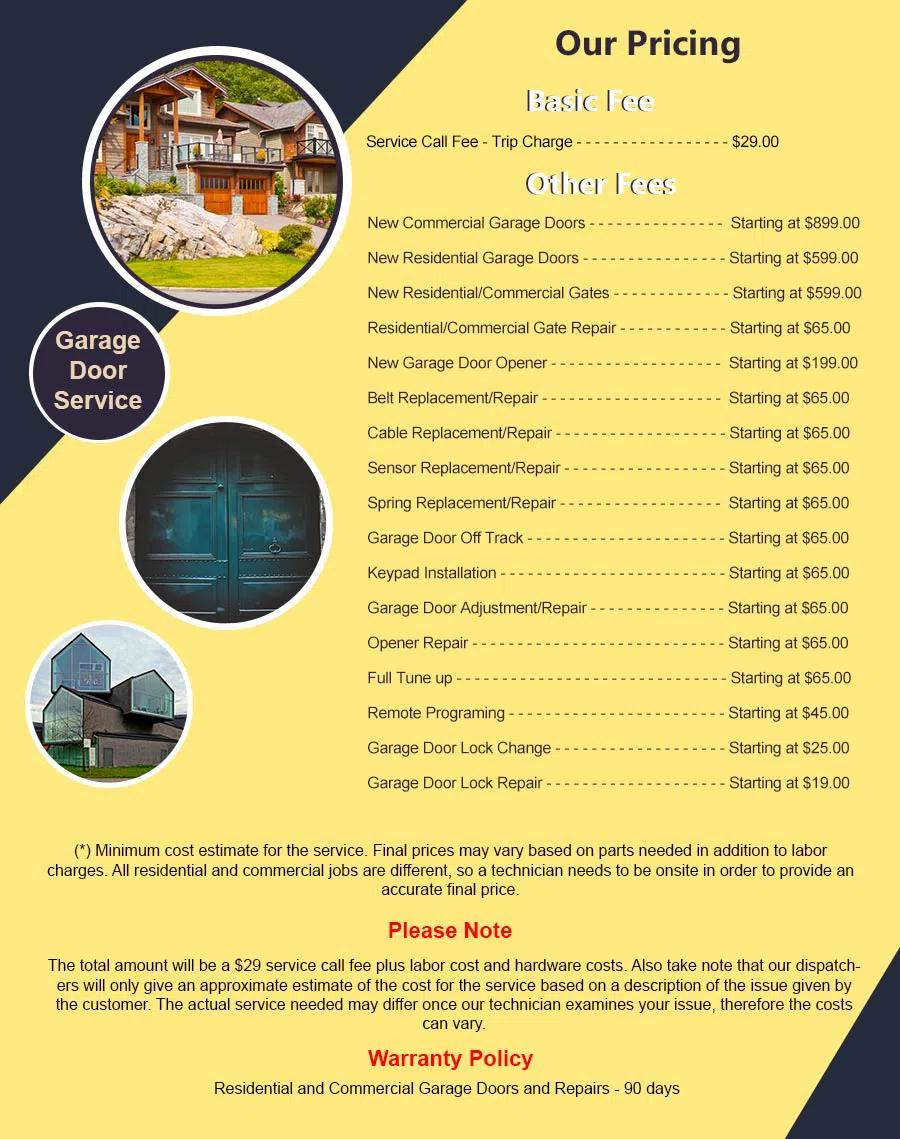 Elite Garage Door Service Los Angeles, CA 323-709-5795 - pricelist6